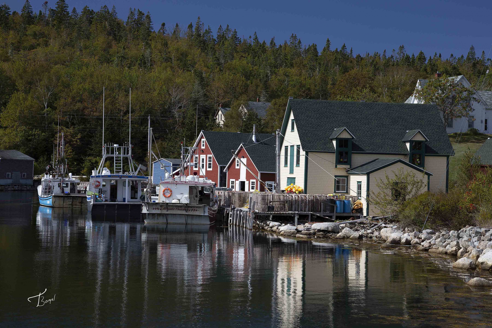 Click here to view Fishing Village Reflections by  Tom Borgal Photography